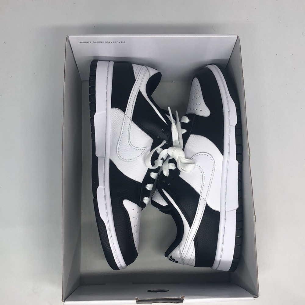 Women’s Nike By You Low Dunks White/Black FN0569-900 New with box - Picture 6 of 8